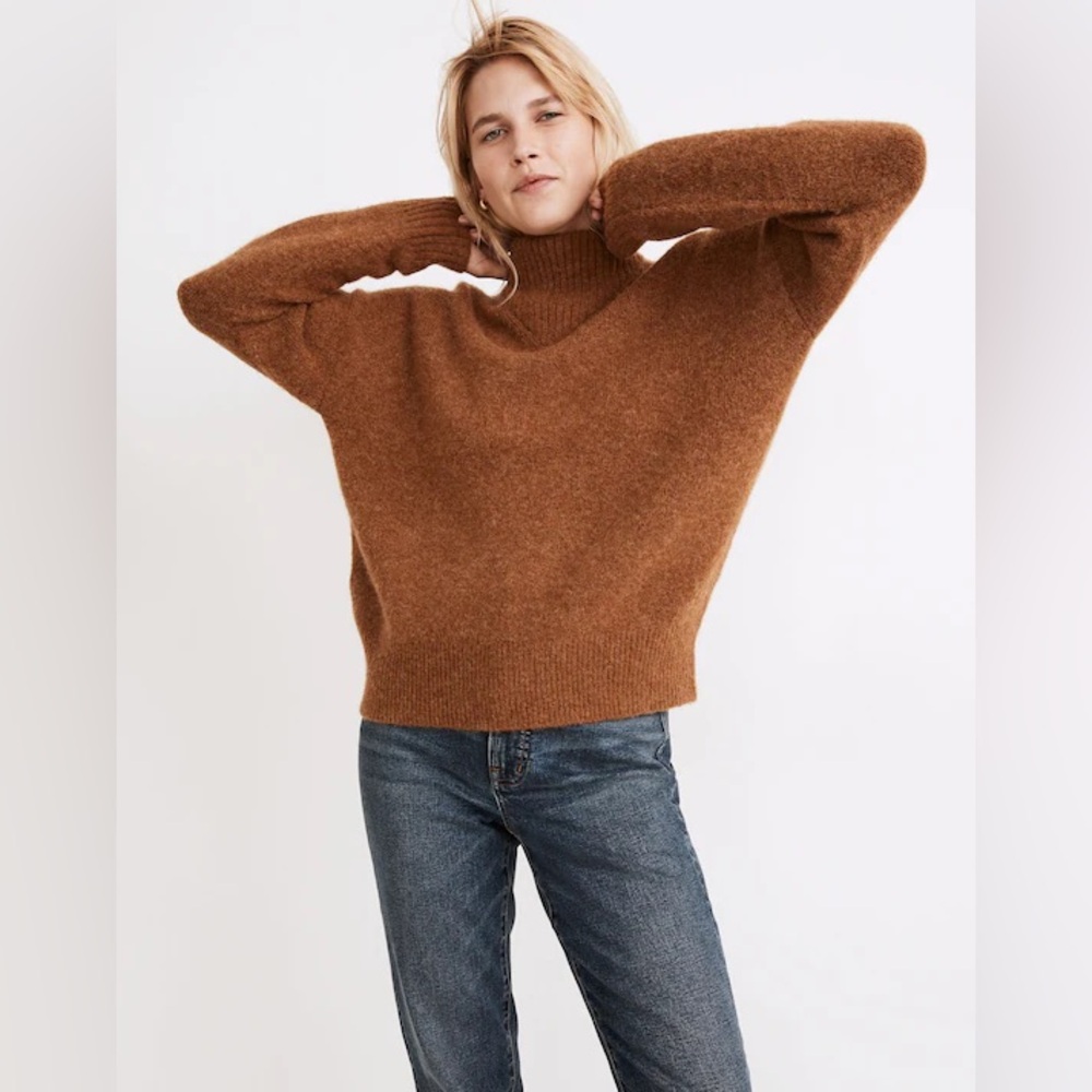 Madewell Chestnut Cowl Neck Sweater